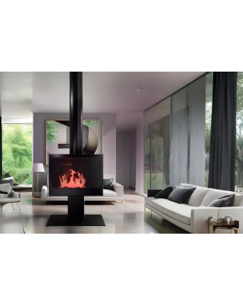 Пристенный камин AVES 34 КВАДРО 3