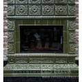 Изразцовая печь-камин в коллекции Дорф на уличной веранде. Изразцовая печь-камин в коллекции Дорф на уличной веранде.