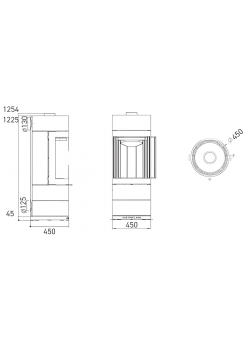 Печь-камин Austroflamm Lux