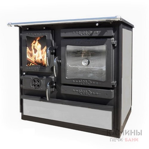 Печь-камин Guca GULIVER THERMO STONE с плитой и водяным контуром Печь-камин Guca GULIVER THERMO STONE с плитой и водяным контуром