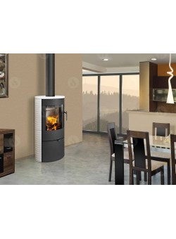 Печь-камин Romotop SONE 01 керамика с рельефной структурой