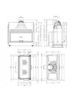 Каминная топка Schmid Lina TV 100h