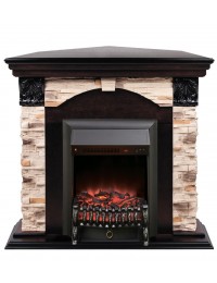 Электрокамин Dublin Rock Corner AO с Fobos Lux BL RC