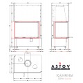 Каминная топка АСТОВ П2С 8457 L/P Каминная топка АСТОВ П2С 8457 L/P