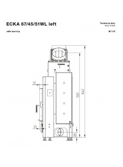 Каминная топка Hoxter ECKA 67/45/51W