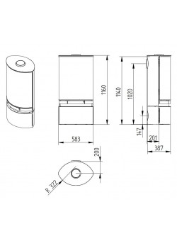 Печь-камин Jydepejsen Elegance Classic