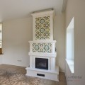 Кирпичный камин в облицовке из коллекции Азулежу.