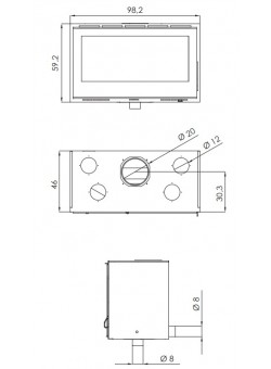 Каминная топка CARBEL I 100