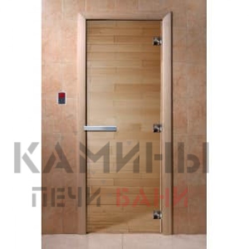 Стеклянная дверь для бани прозрачная Doorwood 8 мм Стеклянная дверь для бани прозрачная Doorwood 8 мм