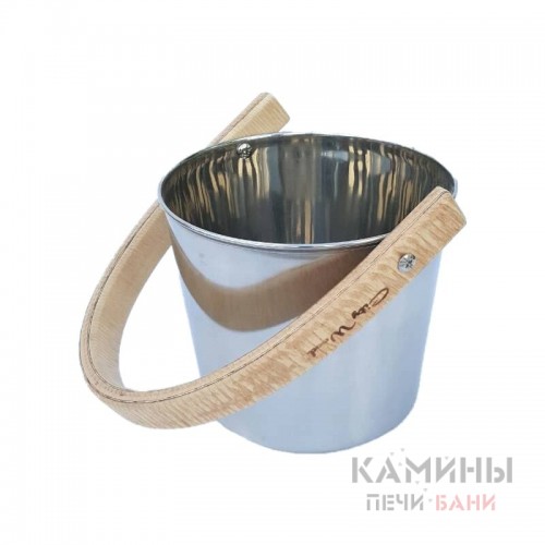 Ведро для бани CityWood из нержавеющей стали 4 литра для бани Ведро для бани CityWood из нержавеющей стали 4 литра для бани