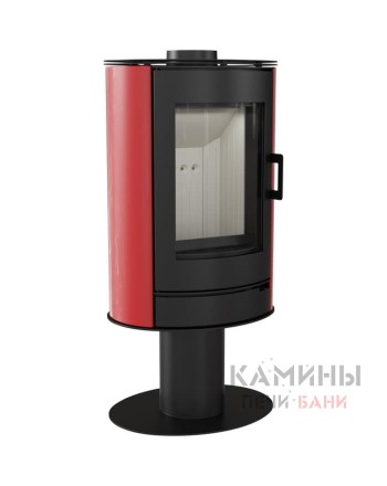 Печь-камин KOZA/AB/S/N/DR/KAFEL/Czerwony