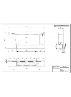 Биокамин Orion 900 с белой рамкой (ZeFire)