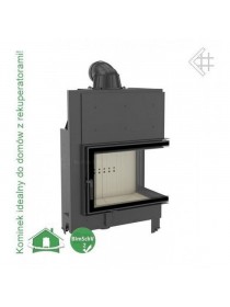 Каминная топка Kratki MBA/P/BS (угловое стекло справа)