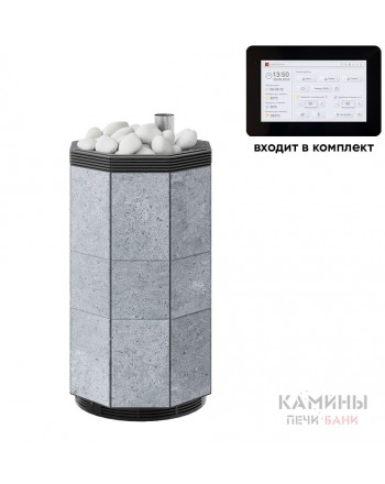 Электрическая печь VIVARTE 9 в облицовке из камня