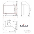 Каминная топка АСТОВ ПС 700 Каминная топка АСТОВ ПС 700