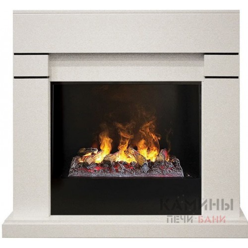 Электрокамин RealFlame Lindelse 26 WT 3D Cassette 630 + Black вставка Электрокамин RealFlame Lindelse 26 WT 3D Cassette 630 + Black вставка