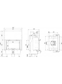 Каминная топка DEFRO HOME INTRA ME T G