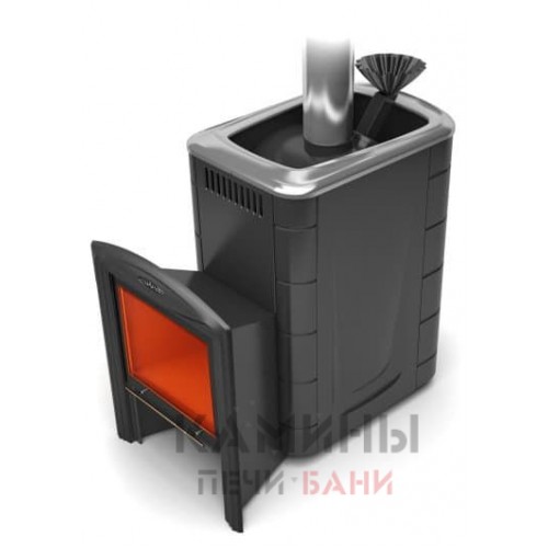 Дровяная печь для бани Термофор Гейзер 2014 Vitra Carbon, Inox  Дровяная печь для бани Термофор Гейзер 2014 Vitra Carbon, Inox
