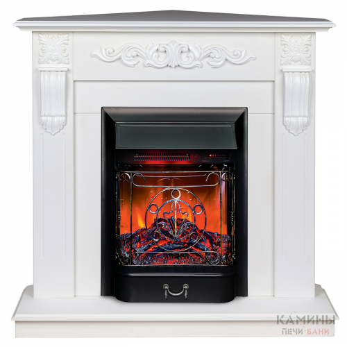 Электрокамин RealFlame Dominica Corner WT c Majestic Black RC Электрокамин RealFlame Dominica Corner WT c Majestic Black RC