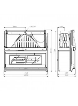 Топка Cheminees Philippe 1200 F PR
