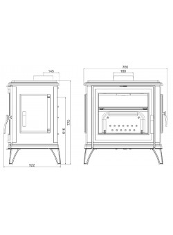 Чугунная печь Invicta Sedan L