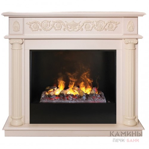 Электрокамин RealFlame Attica 26 WT 3D Cassette 630 + Black вставка Электрокамин RealFlame Attica 26 WT 3D Cassette 630 + Black вставка