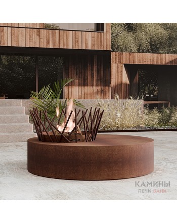 Уличный очаг Traforart Iconic Medium Corten