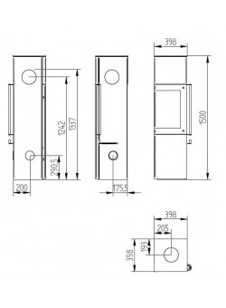 Печь-камин Jydepejsen PANORAMA