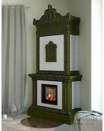 Изразцовый камин Искусство модерн