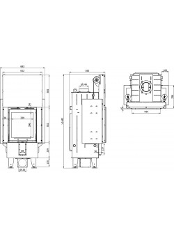 Каминная топка DEFRO HOME INTRA XSM G