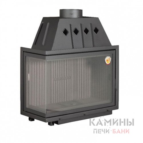 Каминная топка Экокамин Альфа 1000 L два стекла левая черный шамот Каминная топка Экокамин Альфа 1000 L два стекла левая черный шамот