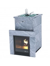 Печь ИзиСтим «СОЧИ» В ПОЛНОЦЕННОМ КОЖУХЕ С ОТКРЫТЫМ ВЕРХОМ