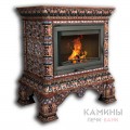 Изразцовый камин Кострома КимрПечь центральный Роспись Изразцовый камин Кострома КимрПечь центральный Роспись