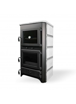 Печь-камин MBS THERMO VULKAN PLUS S (с водяным контуром, с камнем)