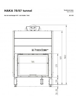 Каминная топка Hoxter HAKA 78/57Th