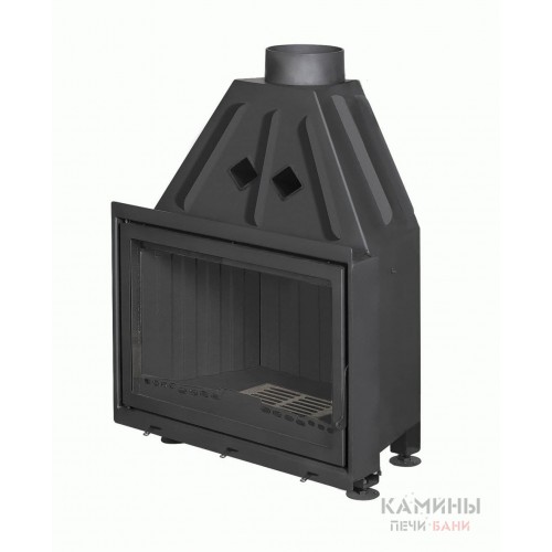 Каминная топка Экокамин Альфа 800 B черный шамот Каминная топка Экокамин Альфа 800 B черный шамот