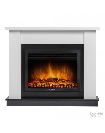 Каминокомплект Firelight: Очаг EFP/P-2520LS N , портал Canto 25 белый