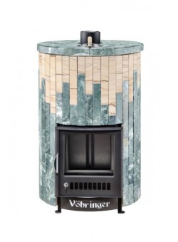 Печь для бани Ферингер Уют-18 ПФ Змеевик+"Окаменевшее дерево"