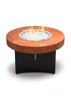 Стол-камин газовый из стали кортен