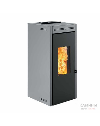 Печь-камин Invicta Teramo 17 Pellet Stove Серая (с водяным контуром)