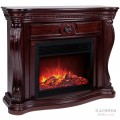 Каминокомплект BARCELONA/БАРСЕЛОНА Античный дуб с очагом Электроочаг MOONBLAZE LUX/МУНБЛЕЙЗ