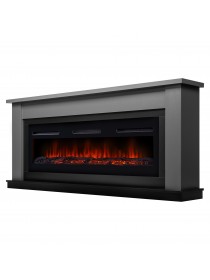 Каминокомплект: Очаг Electrolux Infinity EFP/P-1600ULS, портал Canto Long графит, черный