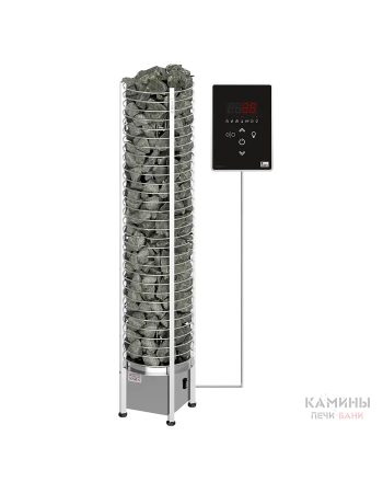 Печь для бани SAWO TOWER TH3-35Ni2-P (3,5 кВт, нержавейка), выносной пульт (встроенный блок мощности, пульт покупается отдельно)