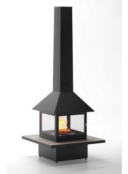 Островной камин CUBE