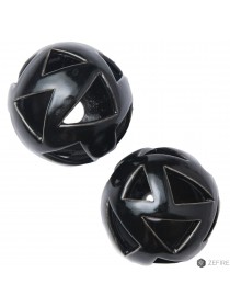 Шары черные с треугольными отверстиями 2 шт (ZeFire)