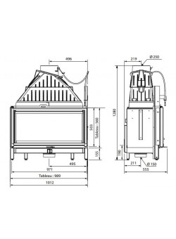 Топка Cheminees Philippe 1001 Etanche SR