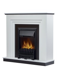 Каминокомплект: Очаг Electrolux Classic EFP/P-1020LS, портал Grado Classic белый, черный