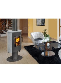 Печь-камин Romotop стальная Evora T02 камень