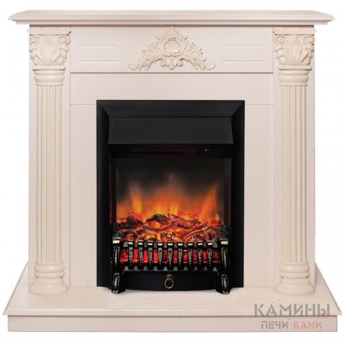 Электрокамин RealFlame Stefania WT с Fobos s Lux BL RC