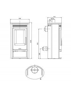 Печь-камин ABX Arktis 6 Печь-камин ABX Arktis 6